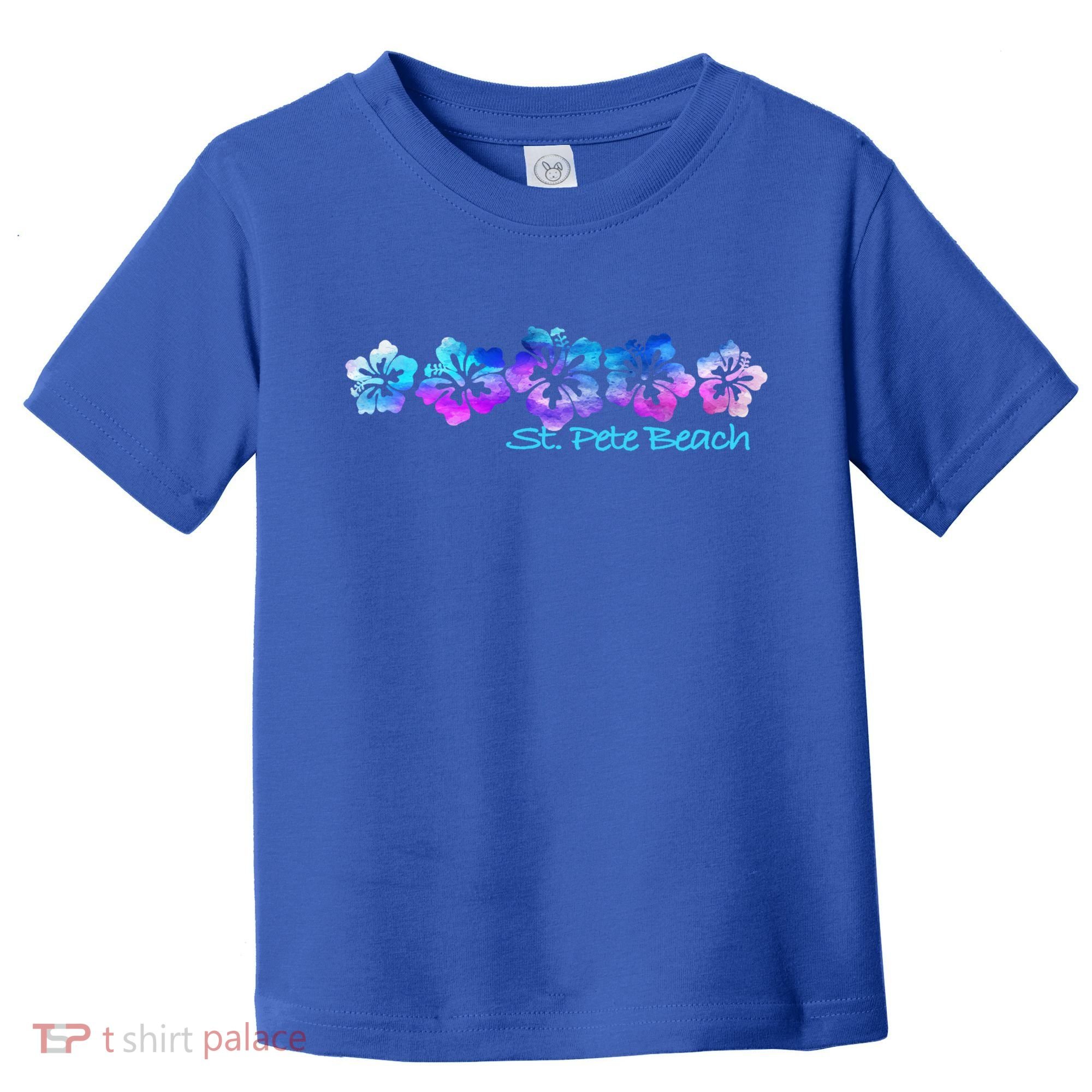 St Pete Beach Fl Tropical Flower Giftgiftvacation Beach Gift Toddler T-Shirt