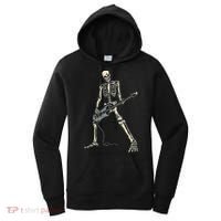 Skeleton Playing Bass For Bassist And Bass Guitar Players Women's Hoodie thumb 0