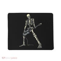 Skeleton Playing Bass For Bassist And Bass Guitar Players Mousepad thumb 0
