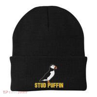 Stud Puffin Birthday Seabird Muffin Arctic Style Animals Cute Gift Beanie thumb 0