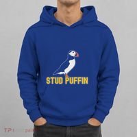 Stud Puffin Birthday Seabird Muffin Arctic Style Animals Cute Gift Hoodie thumb 0