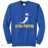 Stud Puffin Birthday Seabird Muffin Arctic Style Animals Cute Gift Sweatshirt thumb 0