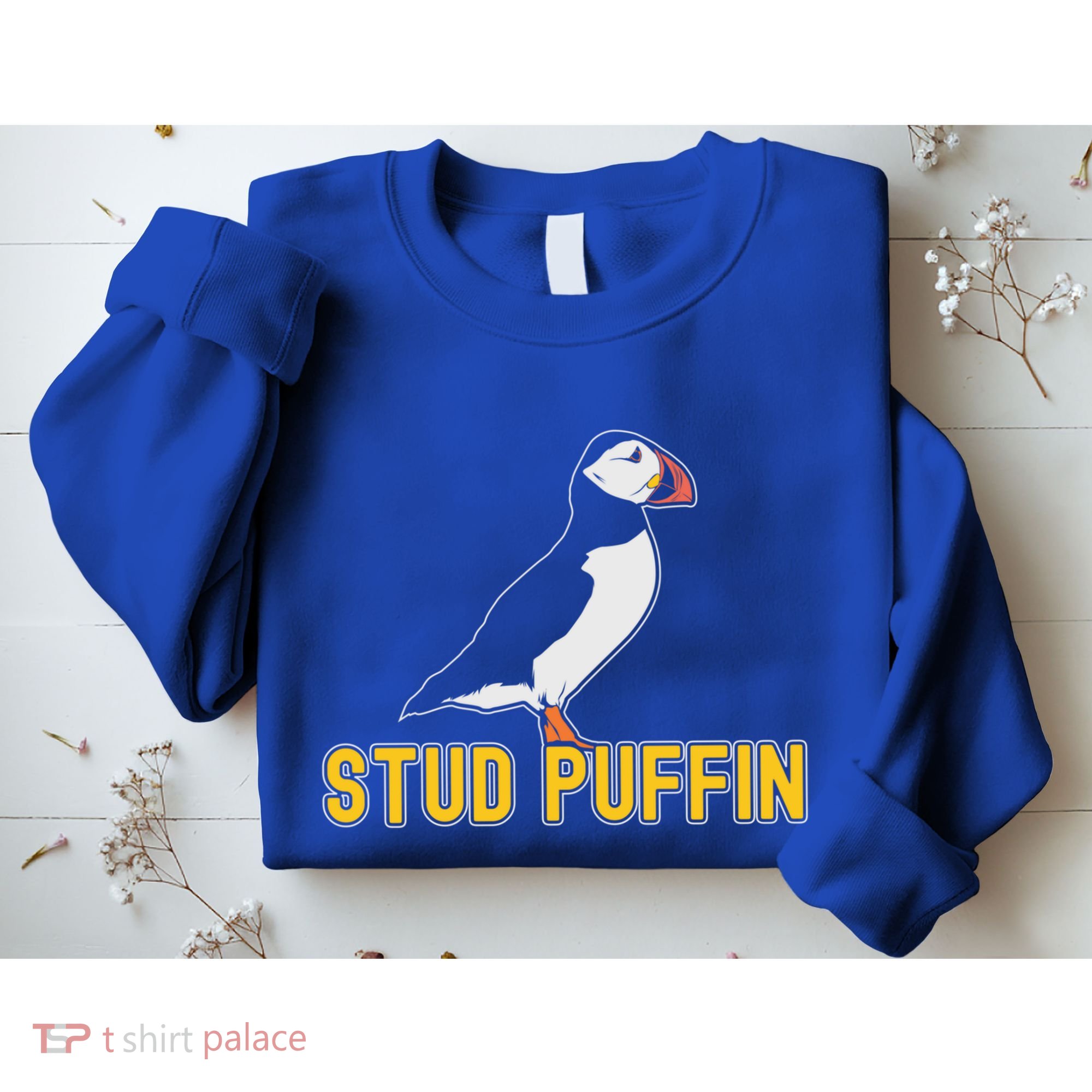 Stud Puffin Birthday Seabird Muffin Arctic Style Animals Cute Gift Sweatshirt