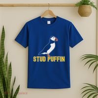 Stud Puffin Birthday Seabird Muffin Arctic Style Animals Cute Gift T-Shirt thumb 2