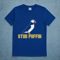 Stud Puffin Birthday Seabird Muffin Arctic Style Animals Cute Gift T-Shirt thumb 5