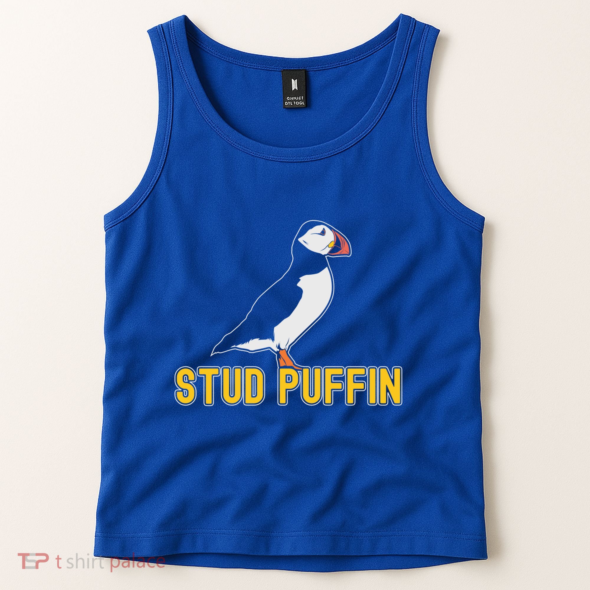 Stud Puffin Birthday Seabird Muffin Arctic Style Animals Cute Gift Tank Top