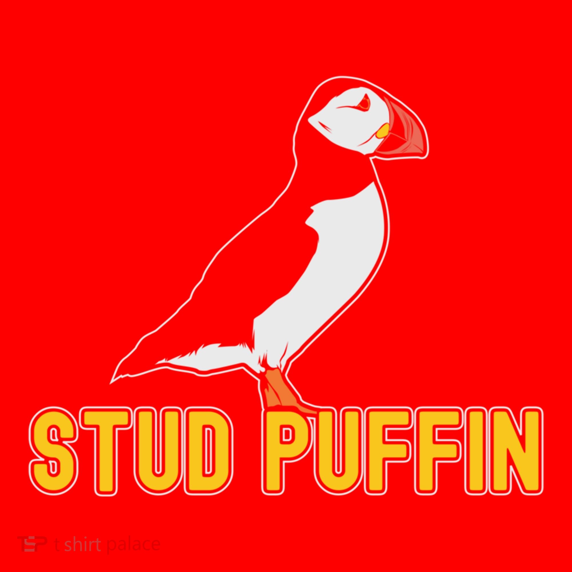 Stud Puffin Birthday Seabird Muffin Arctic Style Animals Cute Gift Santa Hat
