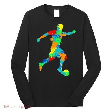 Soccer Player Boy Long Sleeve Shirt