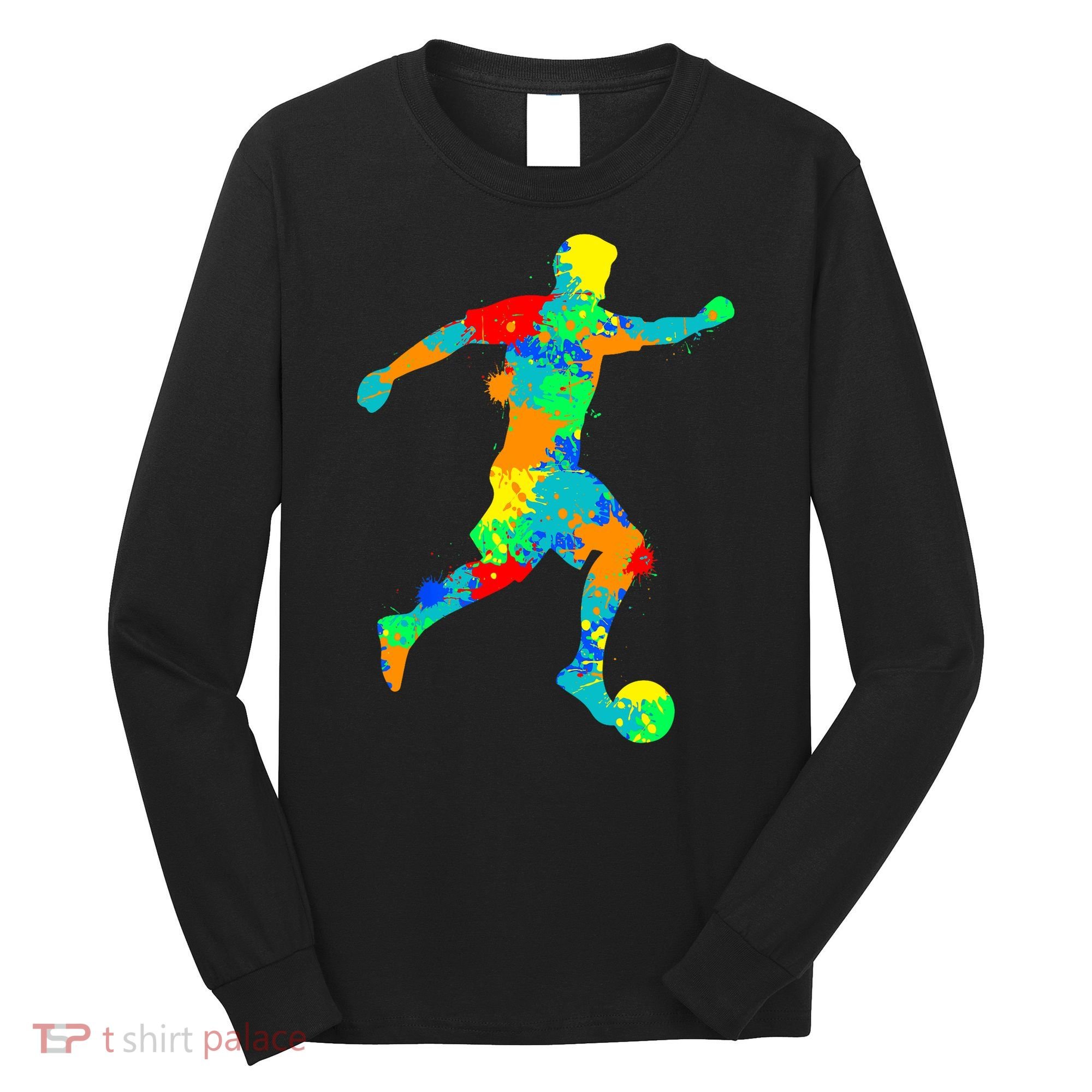 Soccer Player Boy Long Sleeve Shirt