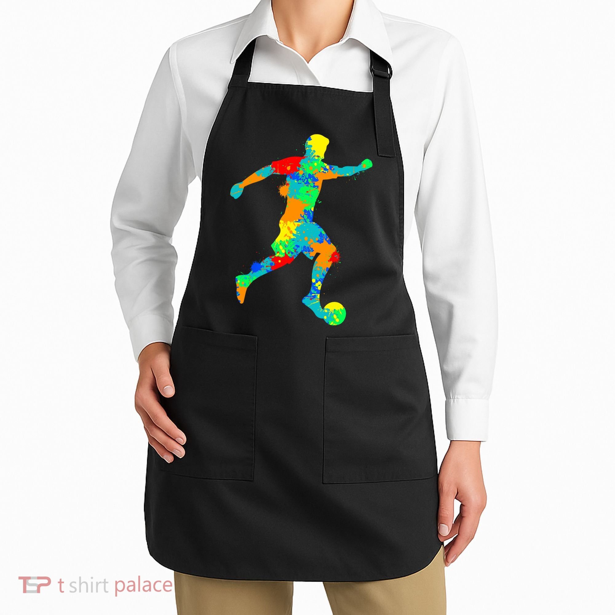 Soccer Player Boy Apron