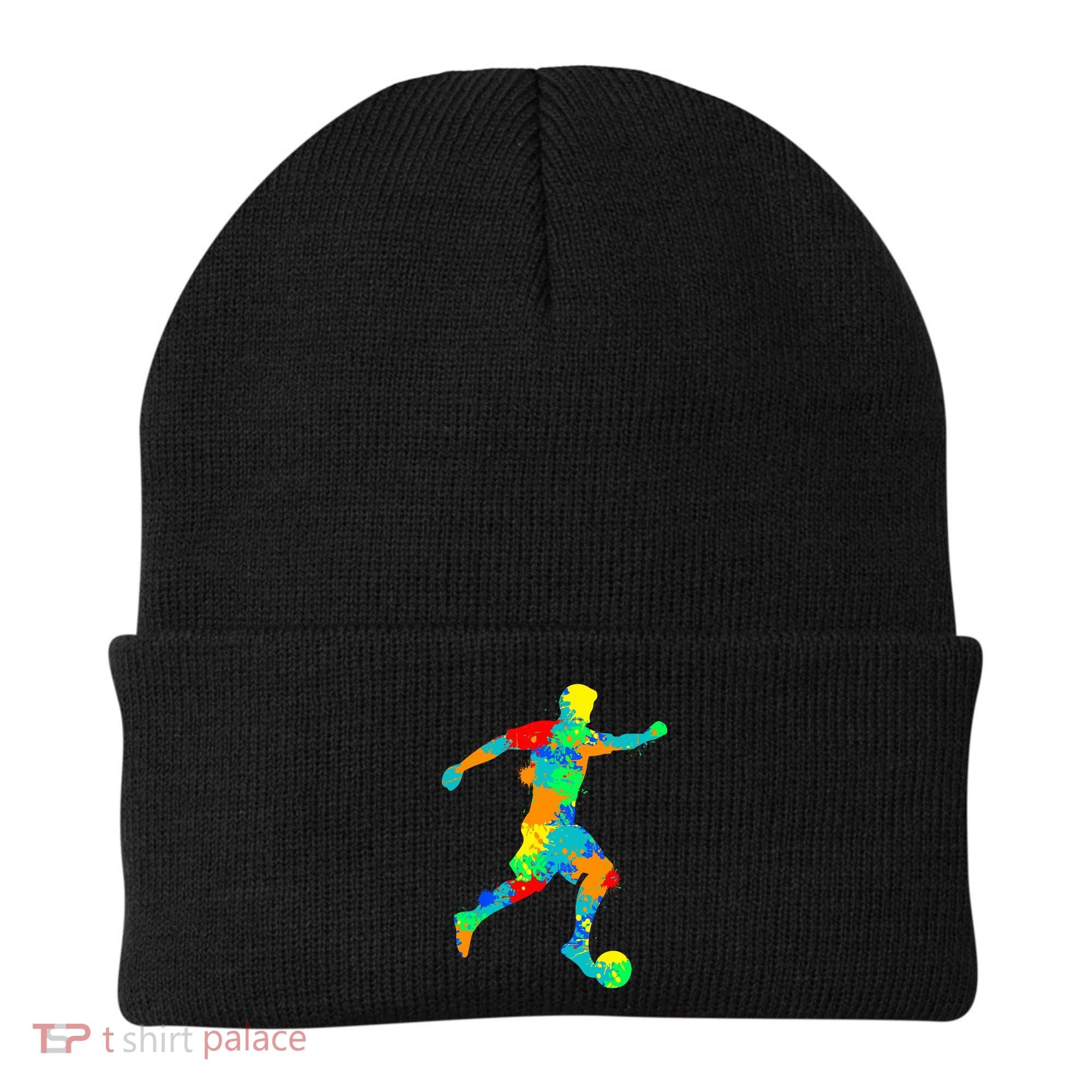 Soccer Player Boy Beanie