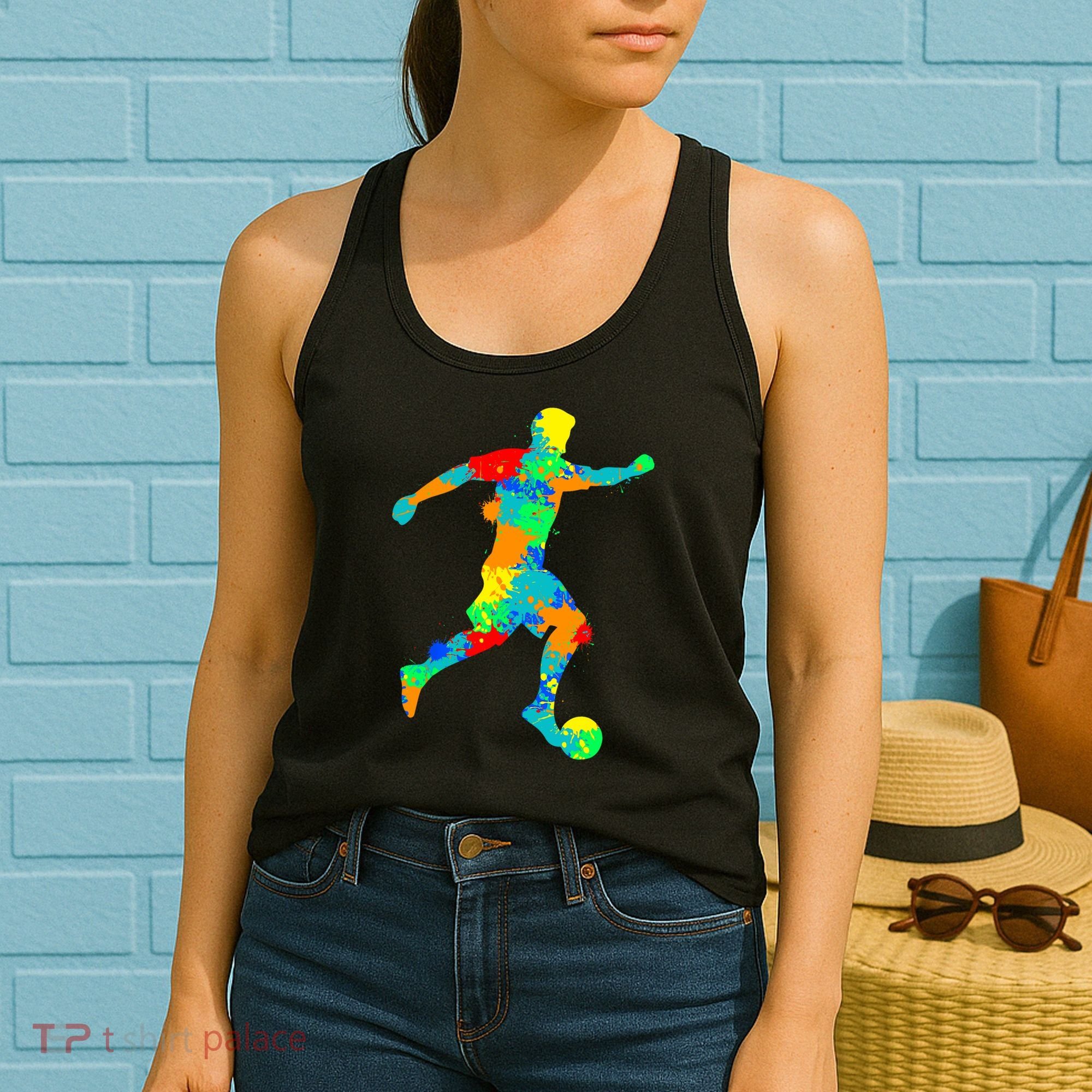 Soccer Player Boy Women's Tank Top