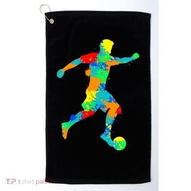Soccer Player Boy Golf Towel