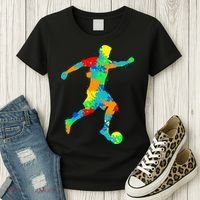 Soccer Player Boy Women's T-Shirt thumb 3