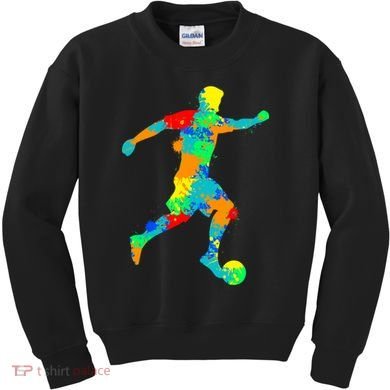 Soccer Player Boy Kids Sweatshirt