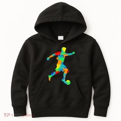 Soccer Player Boy Kids Hoodie