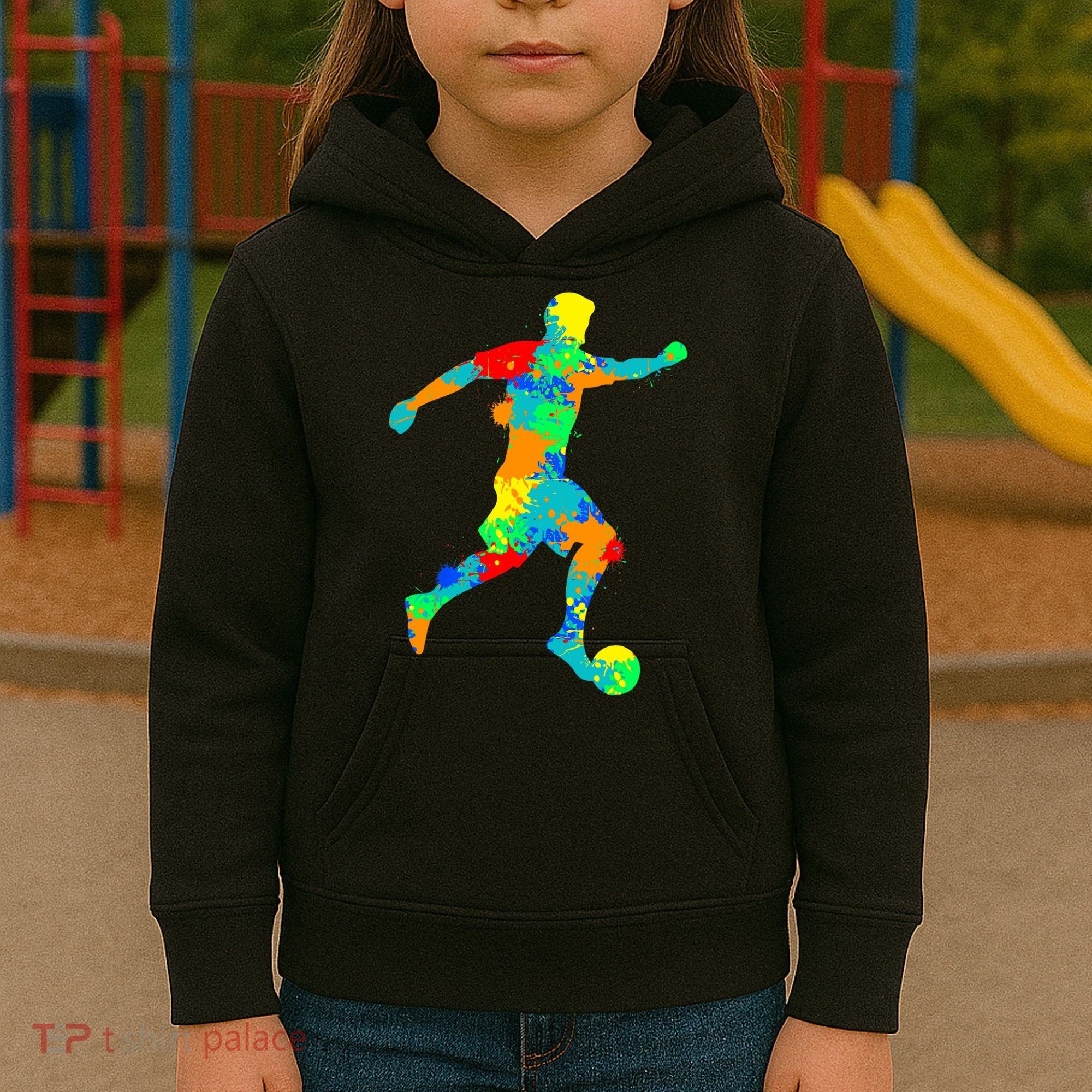 Soccer Player Boy Kids Hoodie