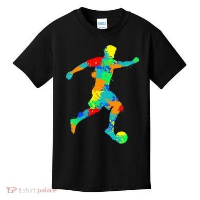 Soccer Player Boy Kids T-Shirt