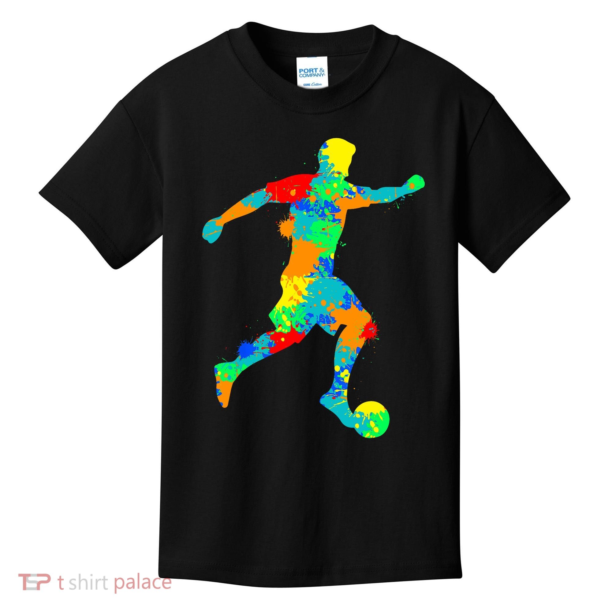 Soccer Player Boy Kids T-Shirt