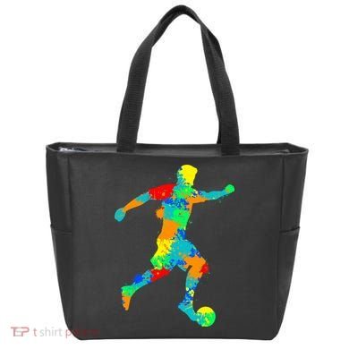 Soccer Player Boy Tote Bag