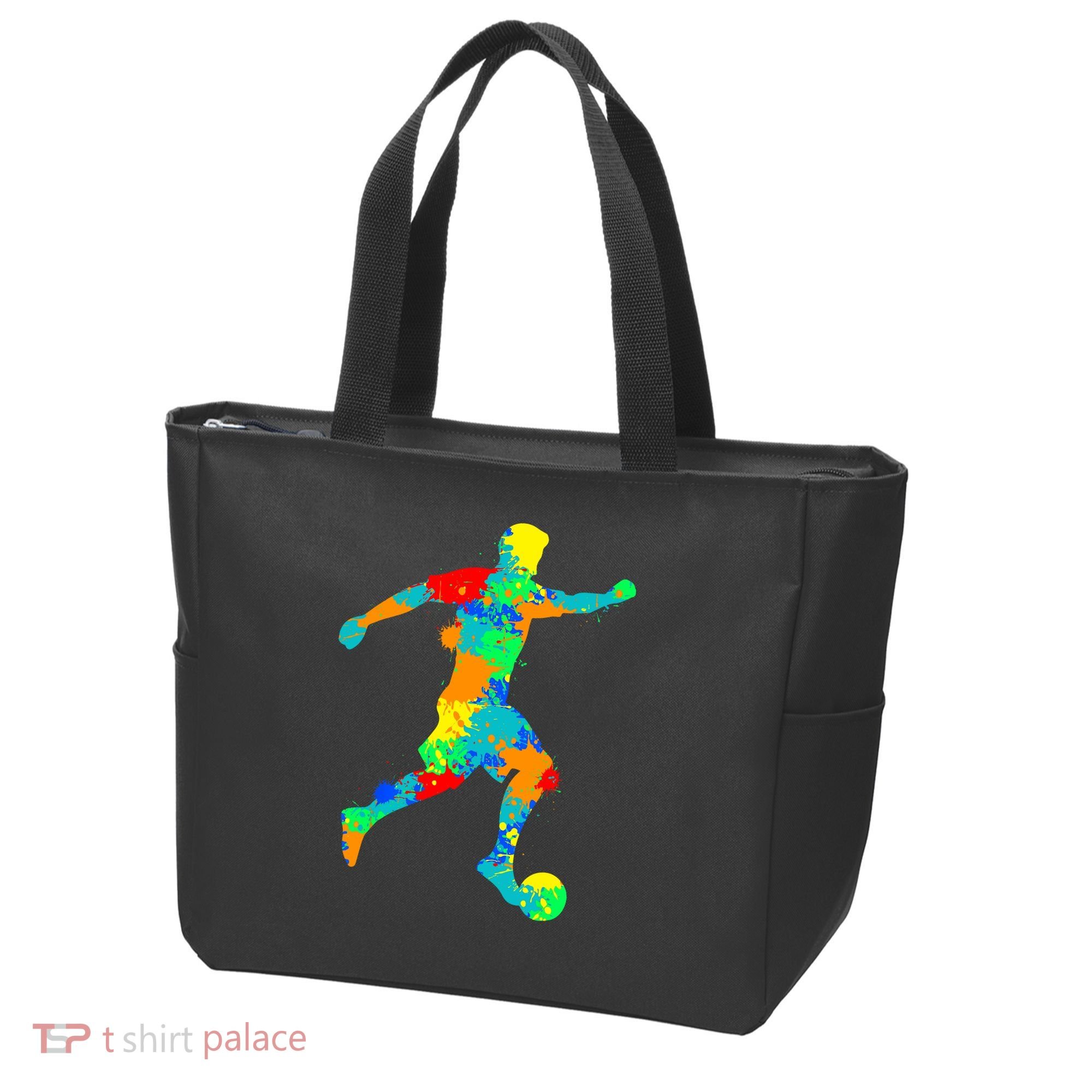 Soccer Player Boy Tote Bag