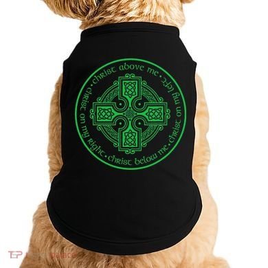 St. Patrick's Breastplate Lorica Prayer Catholic Irish Cross Doggie Tank