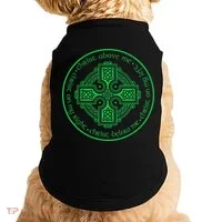 St. Patrick's Breastplate Lorica Prayer Catholic Irish Cross Doggie Tank thumb 0