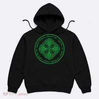 St. Patrick's Breastplate Lorica Prayer Catholic Irish Cross Hoodie thumb 0
