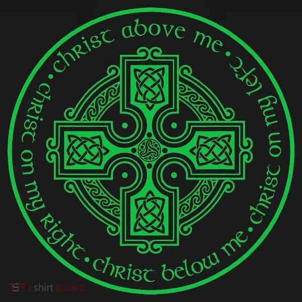 St. Patrick's Breastplate Lorica Prayer Catholic Irish Cross Hoodie