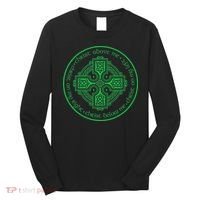 St. Patrick's Breastplate Lorica Prayer Catholic Irish Cross Long Sleeve Shirt thumb 0