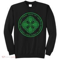 St. Patrick's Breastplate Lorica Prayer Catholic Irish Cross Sweatshirt thumb 0