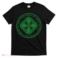 St. Patrick's Breastplate Lorica Prayer Catholic Irish Cross T-Shirt thumb 0