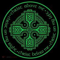 St. Patrick's Breastplate Lorica Prayer Catholic Irish Cross Women's Hoodie thumb 2