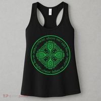 St. Patrick's Breastplate Lorica Prayer Catholic Irish Cross Women's Tank Top thumb 3
