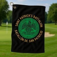 Saint Patrick's Battalion San Patricios Catholic Gift Golf Towel thumb 1