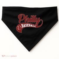 Sporty Philly Baseball Logo USA-Made Doggie Bandana thumb 0