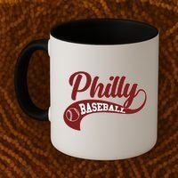 Sporty Philly Baseball Logo Coffee Mug thumb 2