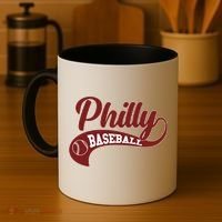 Sporty Philly Baseball Logo Coffee Mug thumb 4
