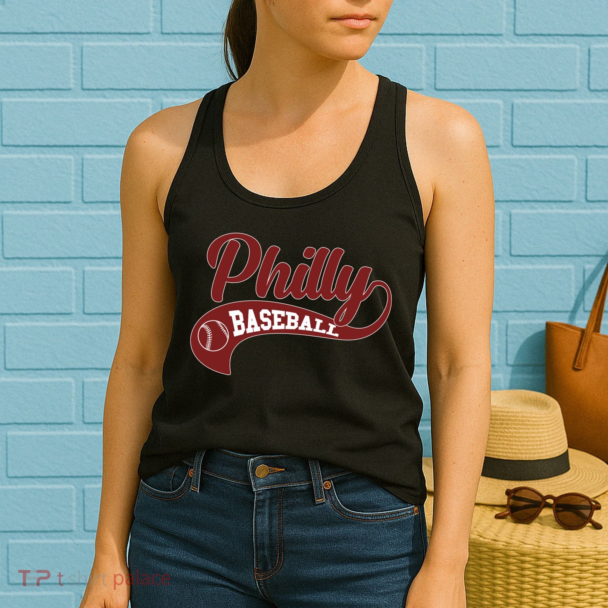 Sporty Philly Baseball Logo Women's Tank Top