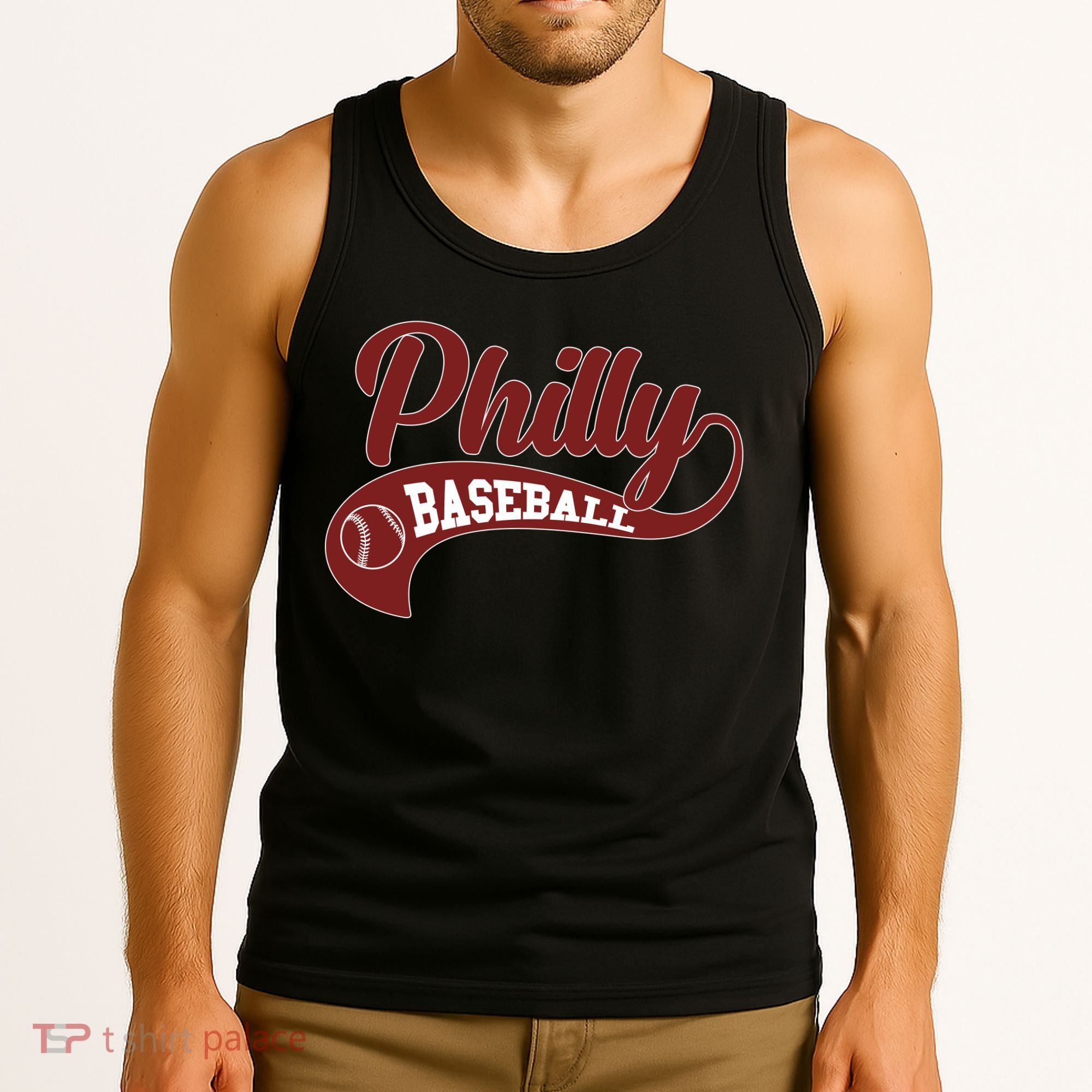 Sporty Philly Baseball Logo Tank Top