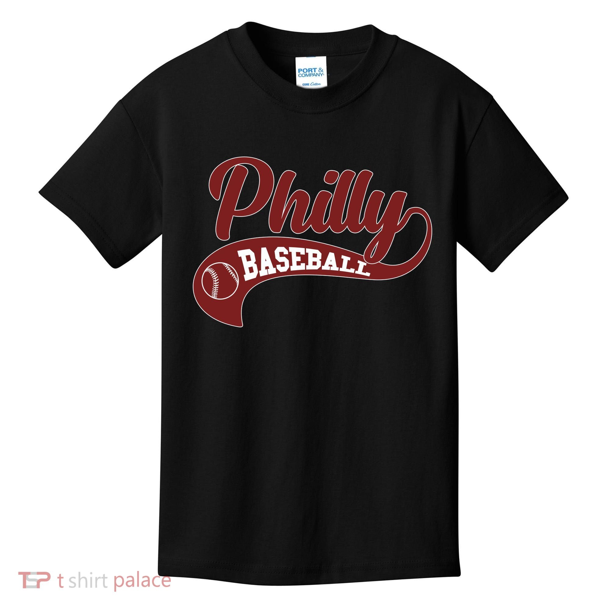 Sporty Philly Baseball Logo Kids T-Shirt