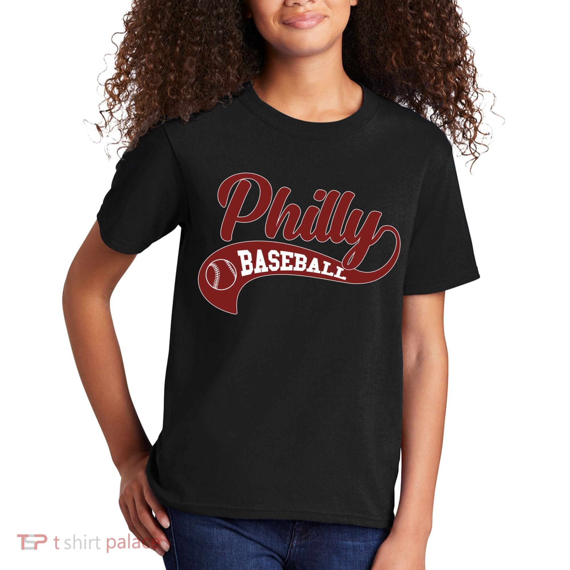 Sporty Philly Baseball Logo Kids T-Shirt