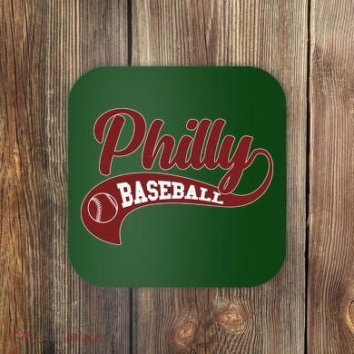 Sporty Philly Baseball Logo Coaster
