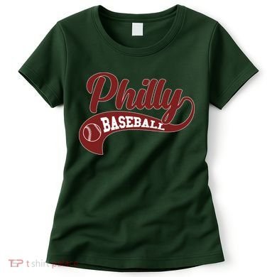 Sporty Philly Baseball Logo Women's T-Shirt
