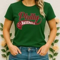 Sporty Philly Baseball Logo Women's T-Shirt thumb 2