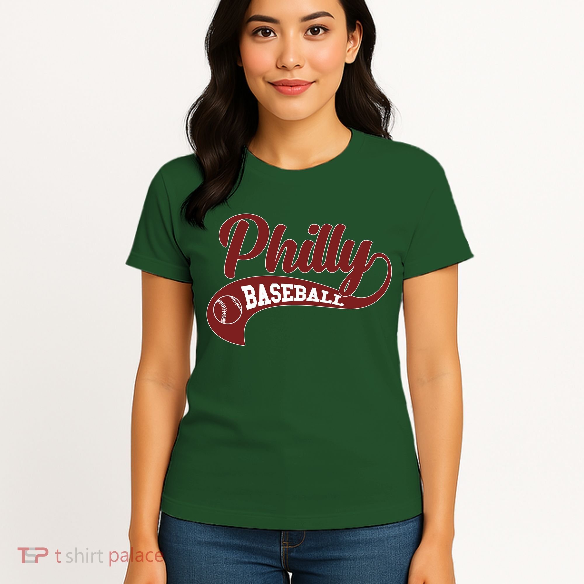Sporty Philly Baseball Logo Women's T-Shirt