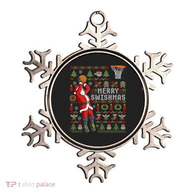 Santa Playing Basketball Ugly Christmas Sweater Holiday Tee Gift Ornament