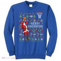 Santa Playing Basketball Ugly Christmas Sweater Holiday Tee Gift Sweatshirt thumb 0