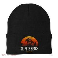 St Pete Beach Florida Fl Palms Vacation Surf Sunset Gift Beanie thumb 0