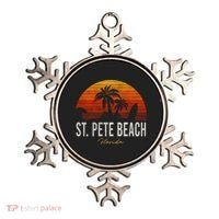 St Pete Beach Florida Fl Palms Vacation Surf Sunset Gift Ornament thumb 0
